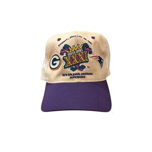 Vintage 1997 Super Bowl XXX1 Green Bay Packers vs. New England Patriots Hat